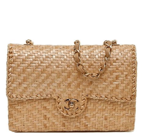 chanel rattan bag|luxury chanel bag.